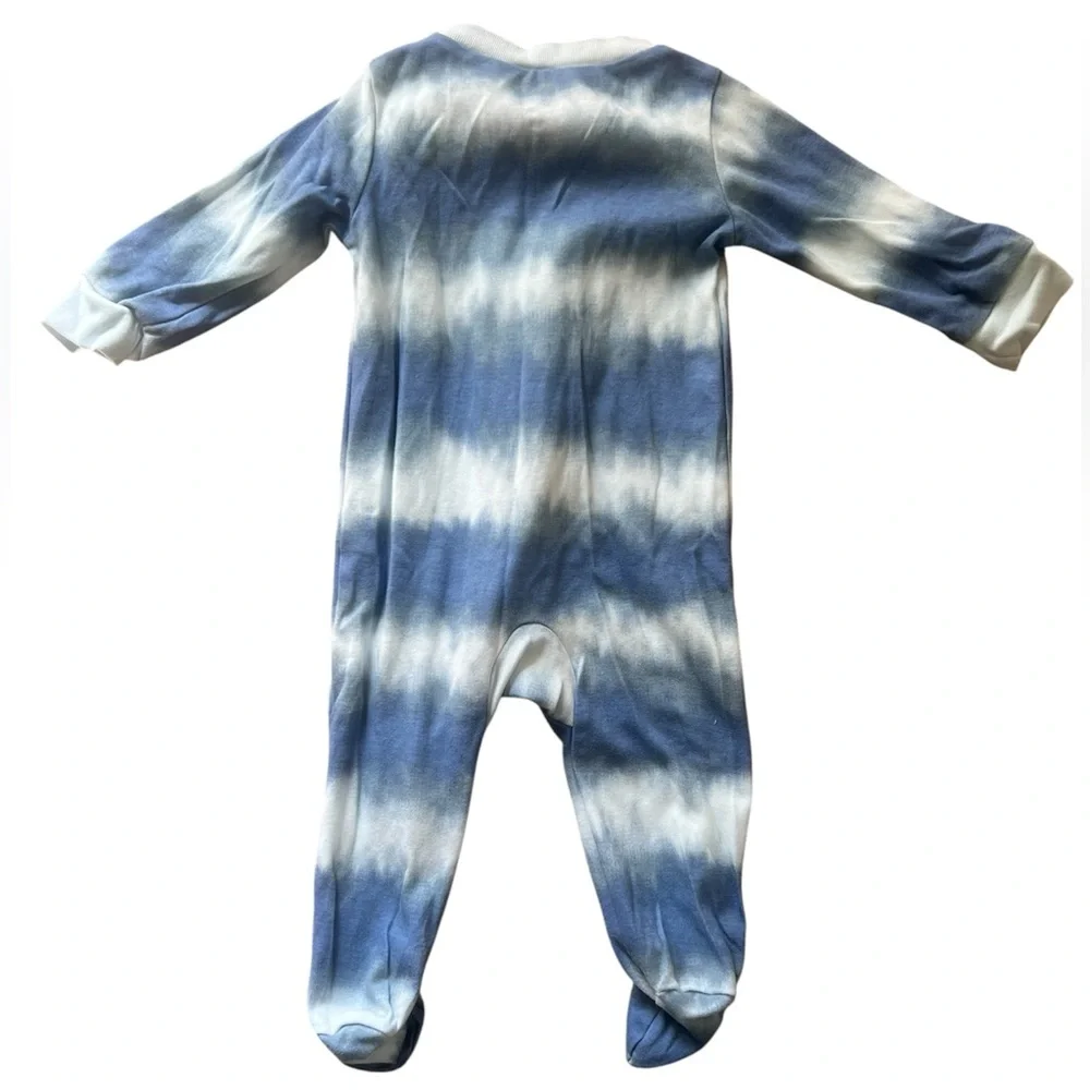 Carter’s Boys Octopus Blue White Tie Dye Sleep and Play Pajamas | 9M NWOT